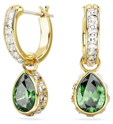 Produktbild von SWAROVSKI Damen Drop-Ohrringe Grün CHROMA:PE MINI HOOP GRE/GOS 5662922