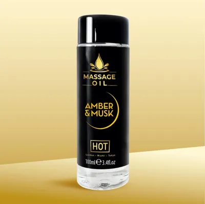 Obrázok produktu pre Masážny olej HOT jantár a pižmo 100 ml