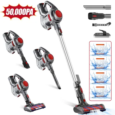 Produktbild von Marodic Akku Staubsauger,50Kpa/550W/55Min Kabelloser Staubsauger,1,8L Kapazität, 5-in-1 Filtersystem,8 in1 Akkustaubsauger Bürstenloser Motor,2200 mAh