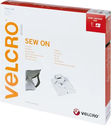 Immagine prodotto di Nastro con gancio e occhiello VELCRO® per cucire, gancio e occhiello 20 mm x 10 m Nato (640)