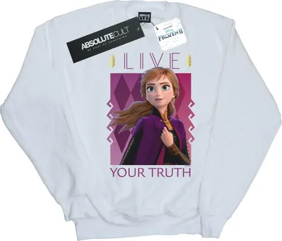 Produktbild von Disney - "Frozen 2 Live Your Truth" Sweatshirt für Damen BI18900 (S) (Weiß)