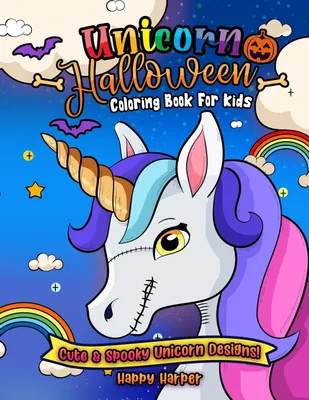 Produktbild von Unicorn Halloween Coloring Book