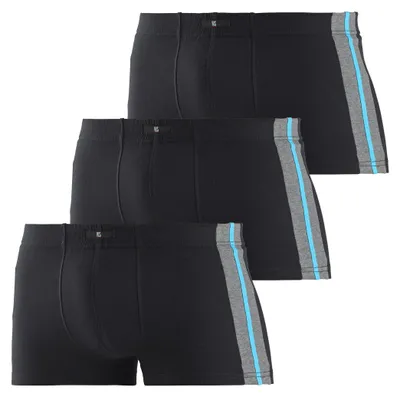 Produktbild von H.I.S. Boxer Boxershorts für Herren 3 -teilig schwarz Größe 3