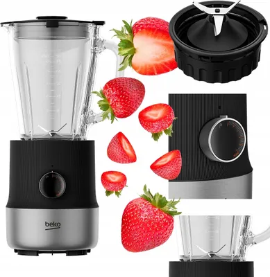 Produktbild von Standmixer Beko Tbn81808bx 800W 1,75L Glas 6 Geschwindigkeiten Pulse