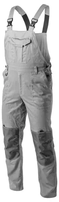 Produktbild von Högert Technik KALMIT Herren Arbeitsoverall Latzhose Grau M Baumwolle