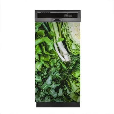 Produktbild von Magnete Dekorative 45x80 cm Küche Magnetmatte Spülmaschine - grünes Gemüse und Kräuter