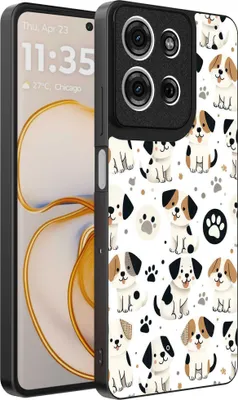 Produktbild von Geeignet für Motorola Edge 50 Telefon Fall mit Hund drucken - TPU zurück Abdeckung Fall Hund Design - Smartphonica