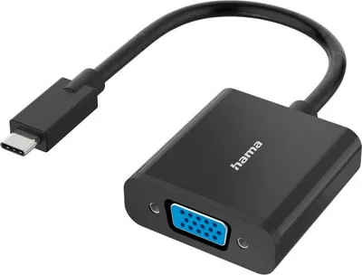 Obrázek produktu pro Hama 00300088, USB Type-C, VGA (D-Sub), samec, samice, rovný, rovný