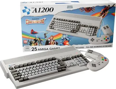 Produktbild von Heimcomputer Amiga A1200 Neuauflage mit funktionierender Tastatur, emuliert A500 und ECS