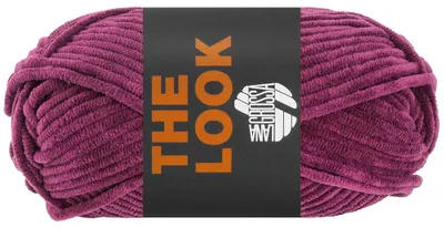 Produktbild von Lana Grossa THE LOOK 100 g samtig weiches und stabiles Chenillegarn 120 m Farbe 031 - Dunkelfuchsia
