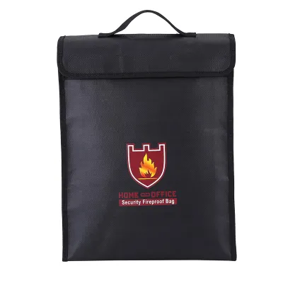 Produktbild von Doppelseitige feuerfeste Tasche für Gelddokumente mit LiPo-Akku (38 x 30,5 x 6,5 cm)