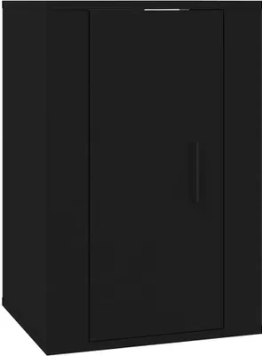 Produktbild von vidaXL TV-Wandschrank Schwarz 40x34,5x60 cm