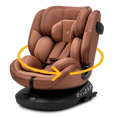 Produktbild von Osann Eno360 i-Size , drehbarer Kindersitz 40-150 cm, Reboarder mit Isofix und Top-Tether – Caramel