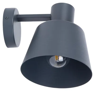 Zdjęcie produktu dla Kinkiet DUNKA antracytowy 1xE27x15W metal wym:17x17x23cm IP20 Sigma Lighting