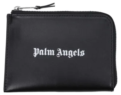 Produktbild von Palm Angels Kartenetui aus Leder in Schwarz PMND011LEA0011003