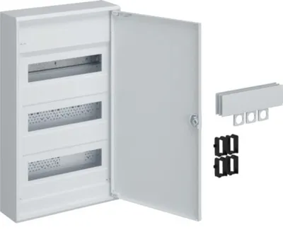 Produktbild von HAGER Volta Aufputzverteiler VA36APZ IP30 f.APZ 3reihig m.Tür u.RJ45-Buchse