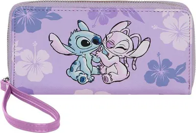 Zdjęcie produktu dla Portfel damski Lilo & Stitch - Stitch & Angel Lilac