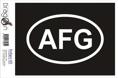 Produktbild von Aufkleber / Autoaufkleber - JDM / Die cut / Auto / OEM - Afghanistan AFG - 60x110 mm silber - Heckscheibe / Heckscheibenaufkleber