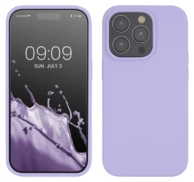 Produktbild von kwmobile Handyhülle für iPhone 14 Pro Hülle, für iPhone 14 Pro Case - Hülle Silikon - kabelloses Laden - Lavendel