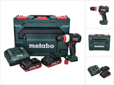 Zdjęcie produktu dla Metabo BS 18 LT BL Q akumulatorowa wiertarko-wkrętarka 18 V 75 Nm bezszczotkowa + 2x akumulator 4,0 Ah + ładowarka + metaBOX