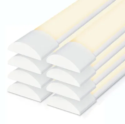 Image de HOFTRONIC - Réglette LED 150 cm 50W 3000K IP20 Blanc chaud Lot de 8