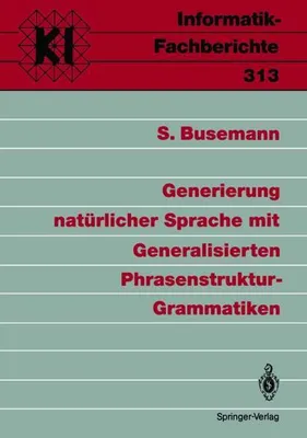 Produktbild von Generierung natürlicher Sprache mit Generalisierten Phrasenstruktur-Grammatiken