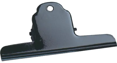 Produktbild von Briefklemmer Metall lackiert - 75 mm, Klemmvolumen 25 mm, schwarz,