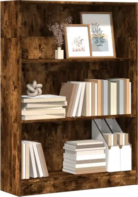 Immagine prodotto di Maison Exclusive - Libreria in rovere affumicato 80x24x109 cm Materiale ligneo
