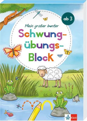 Produktbild von Mein großer bunter Schwungübungs-Block ab 3 Jahren