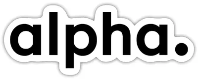 Produktbild von Spreadshirt Stromberg Firmenschriftzug von Alpha Sticker Aufkleber, 10 x 10 cm, Mattweiß