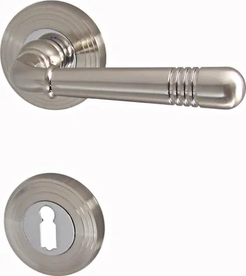 Produktbild von Türbeschlag 1661 Helena R BB Nickelmatt Türdrücker Türklinke Türgriffe
