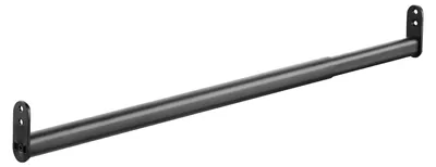 Produktbild von SOTECH Schrankstange oval schwarz matt ausziehbar 600–900 mm – Kleiderstange für Kleiderschrank