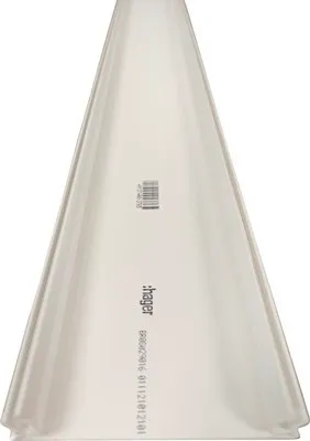 Zdjęcie produktu dla Hager BR08029016, Pokrywa korytka kablowego, Biały, Polichlorek winylu (PVC), VDE, 80 mm, 2000 mm