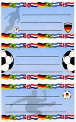 Produktbild von Heftetiketten Fußball