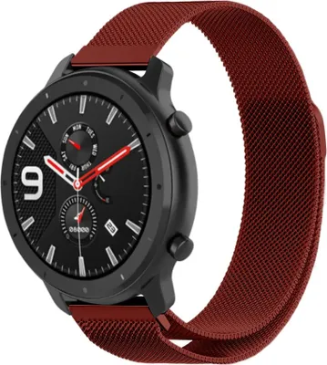 Produktbild von Strap-It Xiaomi Amazfit GTR Milanese Armband (Rot)
