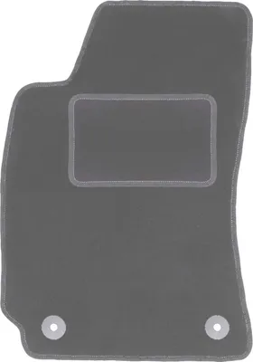 Produktbild von Fahrerfußmatte Velours graphit passend für Skoda Superb I (2001-2008, Limousine) – mit Befestigungen – passgenau