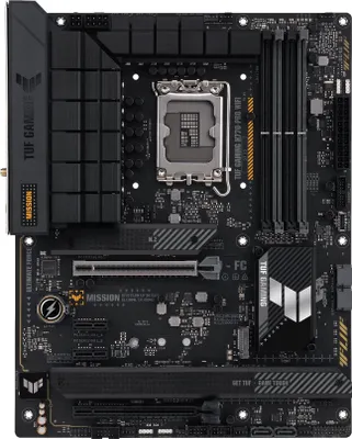 Produktbild von ASUS TUF GAMING H770-PRO WIFI, Intel, LGA 1700, Intel® Celeron®, Intel® Core™ i3, Intel® Core™ i5, Intel® Core™ i7, Intel® Core™ i9,..., LGA 1700, DDR5-SDRAM, 128 GB