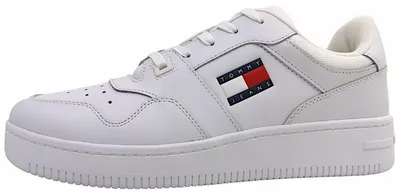 Productafbeelding van Tommy Hilfiger Retro Basket Herrenschuhe Schnürschuhe Weiß Freizeit