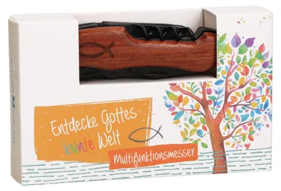 Produktbild von Kinder-Multifunktions-Taschenmesser "Entdecke Gottes bunte Welt"