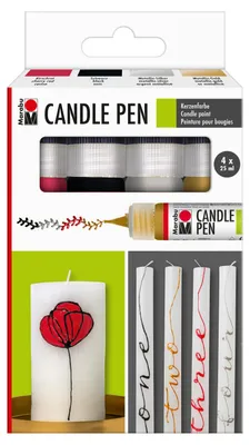Produktbild von Marabu Kerzenmalfarbe "Candle Liner" 4er Set