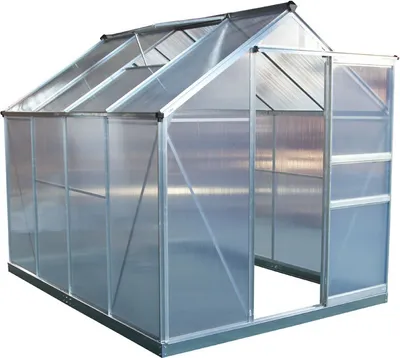 Image de Westmann Serre aluminium Flora 68 argent 252x192x201 cm