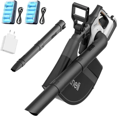 Immagine prodotto di Aspirapolvere e soffiatore a batteria 2-in-1. Velocità dell'aria: 320 km/h. Portata d'aria: 15.576 m³/h