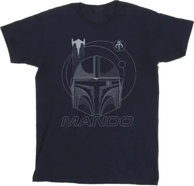 Produktbild von Star Wars - "The Mandalorian" T-Shirt für Herren BI47422 (S) (Marineblau)