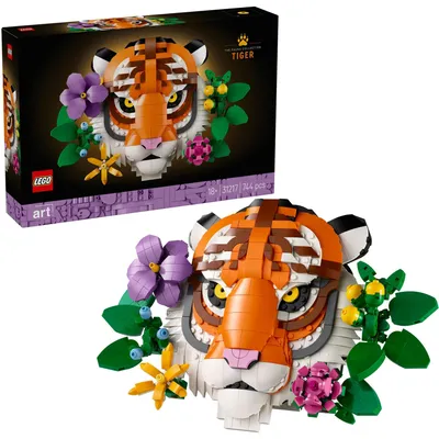Obrázok produktu pre LEGO ART Kolekcia zvierat – Tiger, Stavebnica, 18 rok / roky, Plast, 744 kusov, 951 g