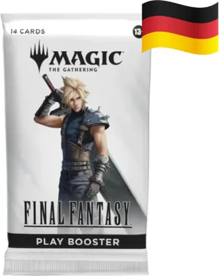 Produktbild von FINAL FANTASY Play Booster (DE)  – 14 Karten | Universes Beyond + Heartforcards® Versandschutz
