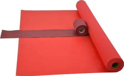 Produktbild von Sensalux Kombi-Set 1 Tischdeckenrolle 1,18m x 25m rot + Tischläufer 15cm bordeaux