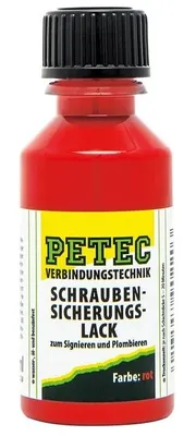 Zdjęcie produktu dla Lakier blokujacy sruby Petec, czerwony, 20ml