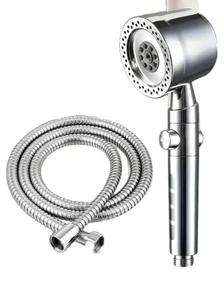 Obrázek produktu pro Ruční sprcha, 6 nastavitelných režimů, úsporný design, stříbrná, 1,5 m