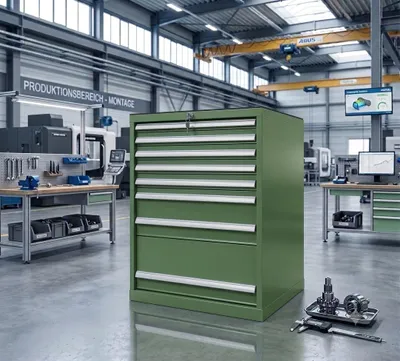 Produktbild von Werkzeugschrank, Schubladenschrank 7 Schubladen, grün