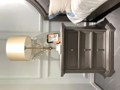 Produktbild von Nachttisch Design Möbel Nachttische Holz Schlafzimmer Beistelltisch Konsolen